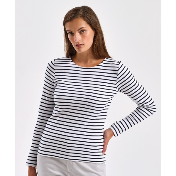 Maglietta a maniche lunghe da donna Marinière coastal - cod. RWAQ071
