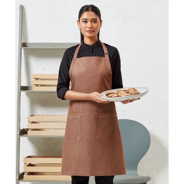 Grembiule in denim di cotone, certificato biologico e Fairtrade - cod. RWPR113