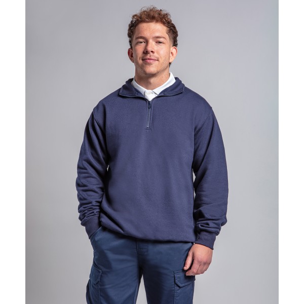 Felpa con zip a ¼ collo Pro - cod. RWRX305