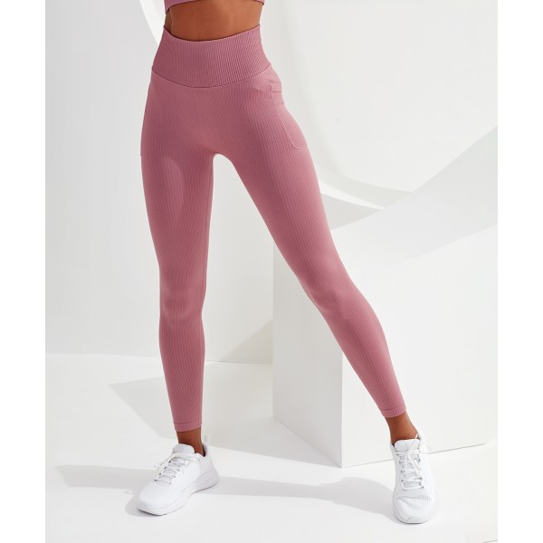 Leggings multi-sport da donna TriDri® a coste senza cuciture 3D fit - cod. RWTR211