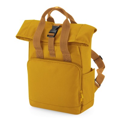 Zaino mini arrotolabile con due manici riciclato Zaino mini arrotolabile con due manici riciclato