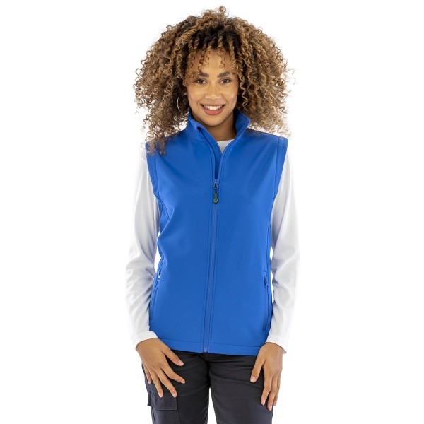 Gilet softshell stampabile riciclato a 2 strati da donna - cod. RWR902F