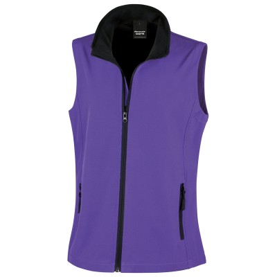 Gilet softshell stampabile da donna