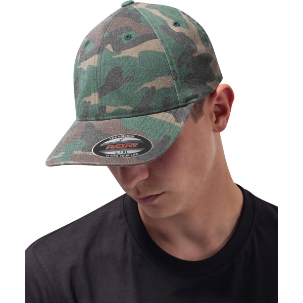 Flexfit garment washed mimetico (6977CA) - cod. RWYP026
