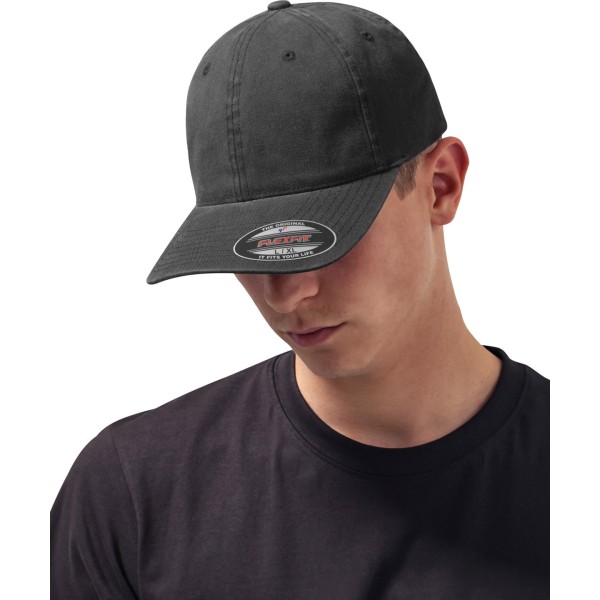 Cappello da papà Flexfit in cotone lavato (6997) - cod. RWYP027