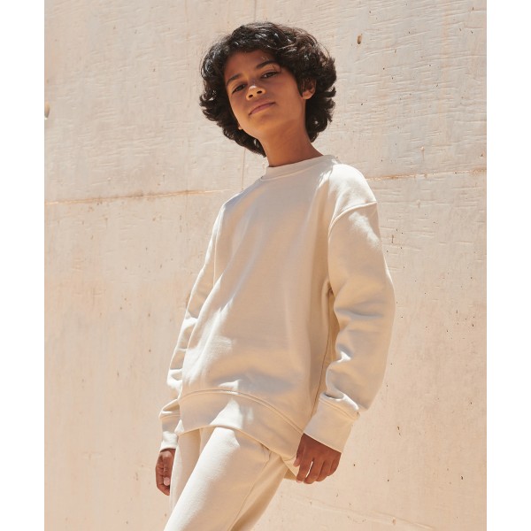 Felpa con orlo curvo alla moda sostenibile per bambini - cod. RWSM530