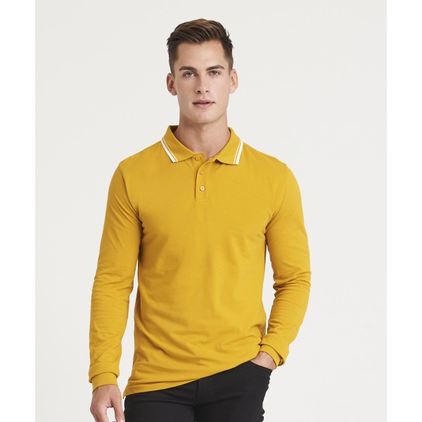 Polo manica lunga con punta 100 - cod. RWJP103