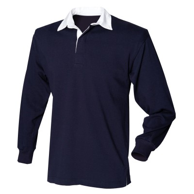 Maglia da rugby semplice a maniche lunghe per bambini Maglia da rugby semplice a maniche lunghe per bambini