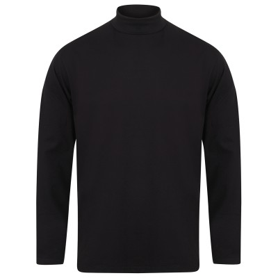 Top a collo alto a manica lunga
