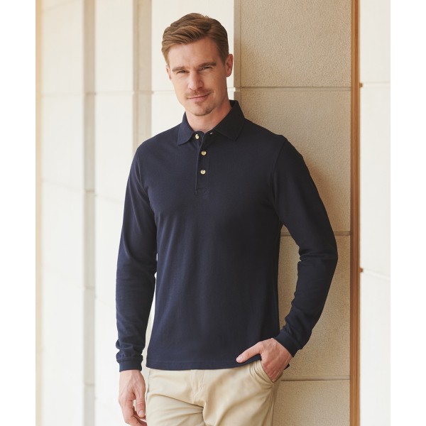 Polo in cotone a manica lunga - cod. RWHB105