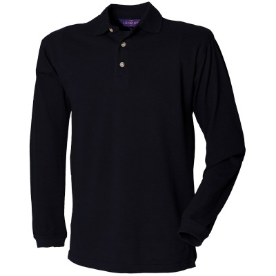 Polo in cotone a manica lunga