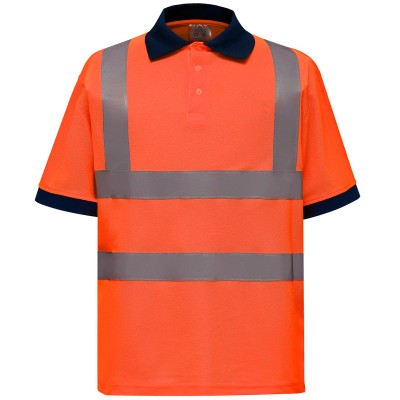 Polo a maniche corte ad alta visibilità (HVJ210)