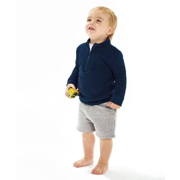 Felpa con zip ¼ per neonati - cod. RWBZ066