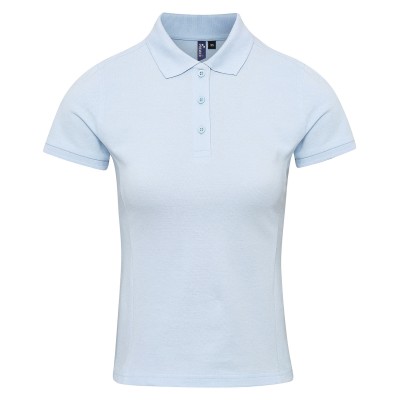 Polo da donna in Coolchecker® plus piqué