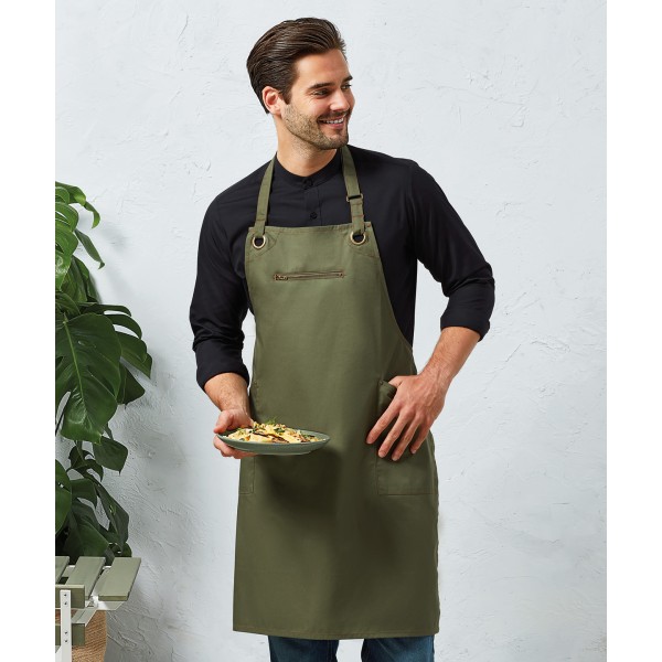 Grembiule con pettorina a contrasto 'Barley' - cod. RWPR121