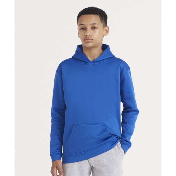 Felpa con cappuccio sportiva in poliestere per bambini - cod. RWJH06J