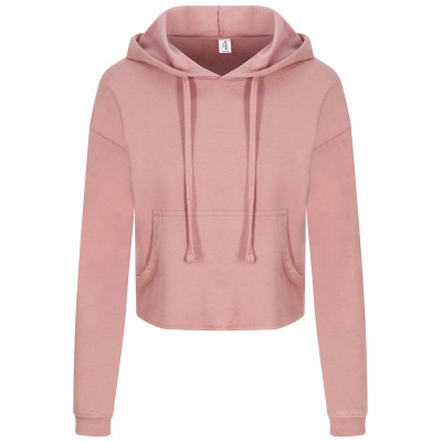 Felpa con cappuccio corta da donna