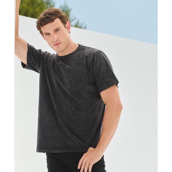 T-shirt unisex con fascia lavata - cod. RWSF203