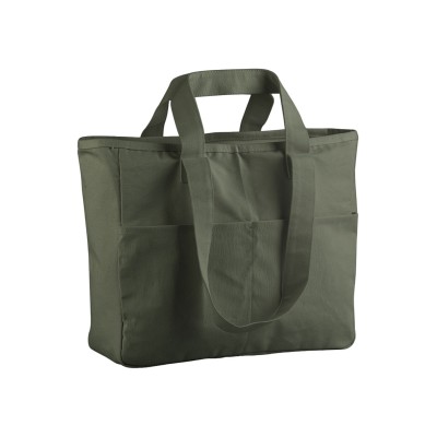 Borsa tote con tasca cargo a doppio manico