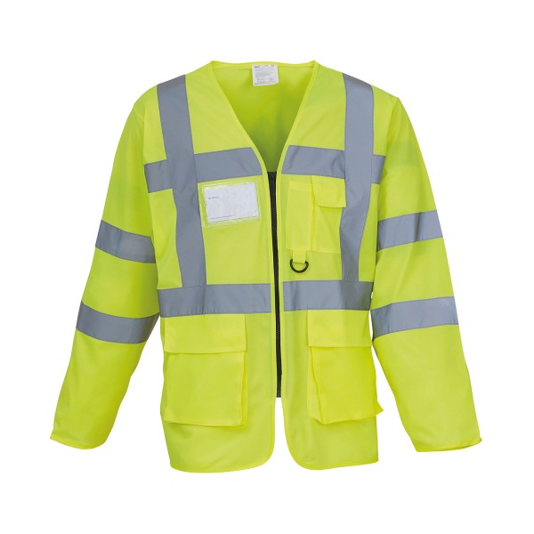 Gilet executive ad alta visibilità a maniche lunghe (HVJ800) - cod. RWYK014