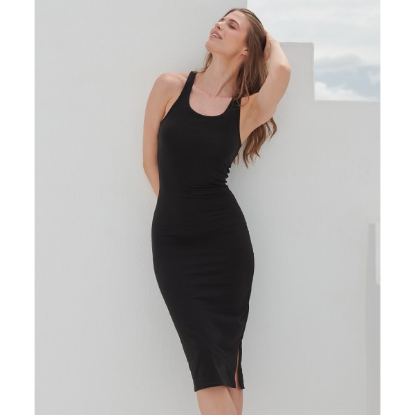Abito midi con schiena scoperta da donna - cod. RWSK114