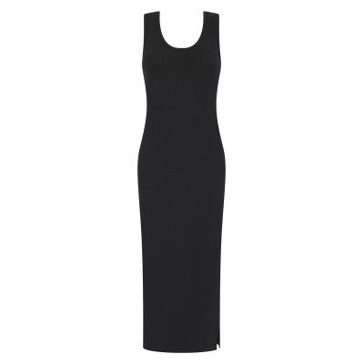 Abito midi con schiena scoperta da donna Abito midi con schiena scoperta da donna