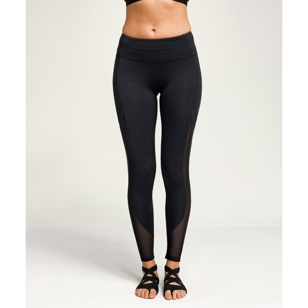 Leggings da donna con pannello tecnico in rete TriDri® a tutta lunghezza - cod. RWTR034