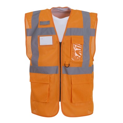 Gilet executive in maglia aperta ad alta visibilità (HVW820)