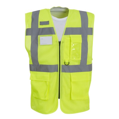 Gilet executive in maglia aperta ad alta visibilità (HVW820)
