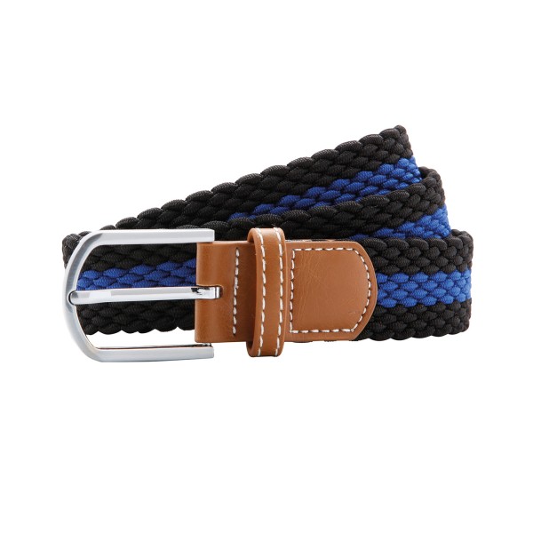 Cintura elastica intrecciata a strisce bicolore - cod. RWAQ901