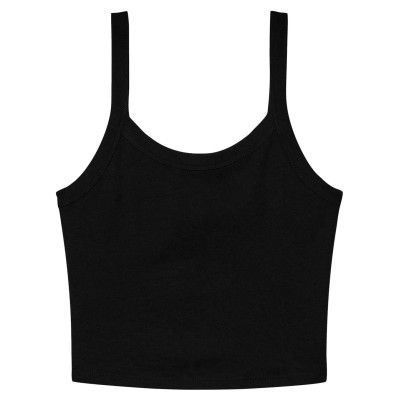 Canotta da donna con spalline sottili a costine micro Canotta da donna con spalline sottili a costine micro