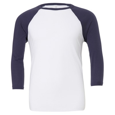 T-shirt da baseball unisex triblend manica ¾ T-shirt da baseball unisex triblend manica ¾