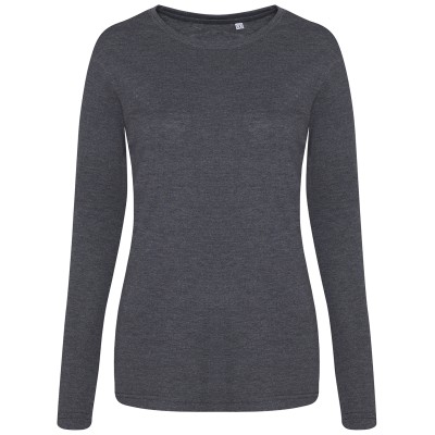 T-shirt triblend da donna a manica lunga T-shirt triblend da donna a manica lunga