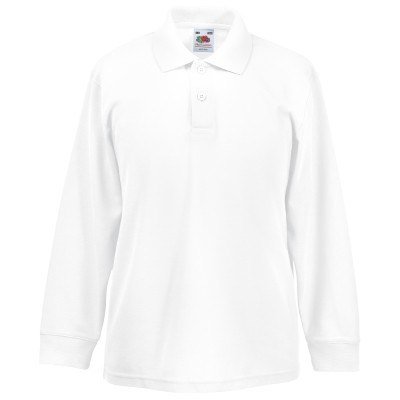 Polo manica lunga 65/35 per bambini Polo manica lunga 65/35 per bambini