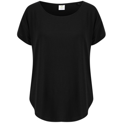 T-shirt con scollo a barchetta