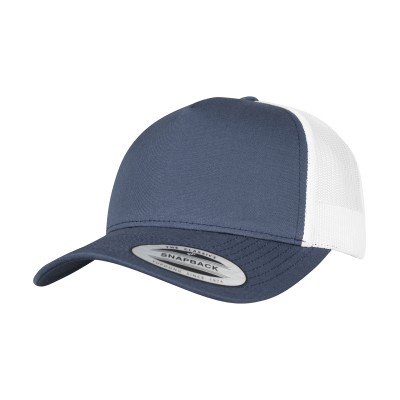 Cappellino da camionista retrò a 5 pannelli bicolore (6506T)