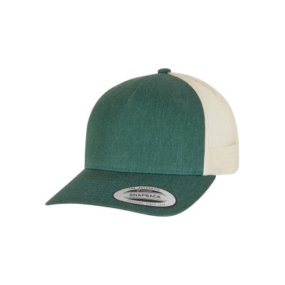 Cappellino da camionista retrò a 5 pannelli bicolore (6506T) Cappellino da camionista retrò a 5 pannelli bicolore (6506T)