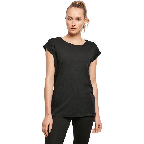 Maglietta da donna con spalle estese in tessuto organico - cod. RWBY138