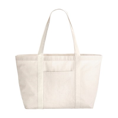Shopper in cotone biologico a righe Shopper in cotone biologico a righe