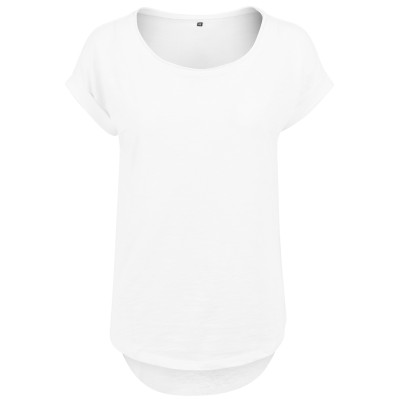 Maglietta lunga slub da donna