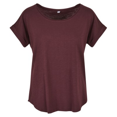 Maglietta lunga slub da donna