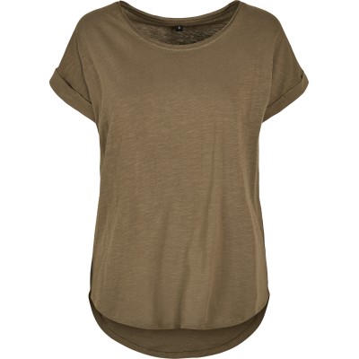 Maglietta lunga slub da donna