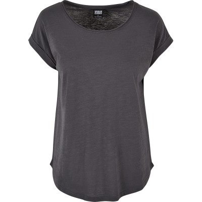 Maglietta lunga slub da donna