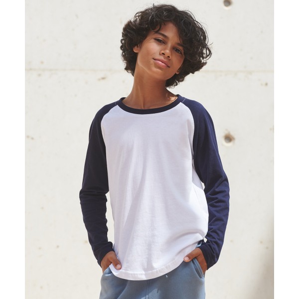 T-shirt da baseball a maniche lunghe per bambini - cod. RWSM271
