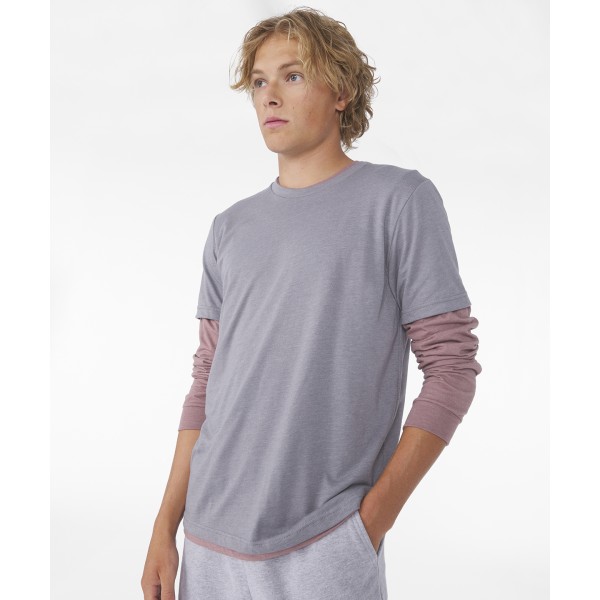 T-shirt unisex a maniche corte in CVC color mélange - cod. RWCV01H