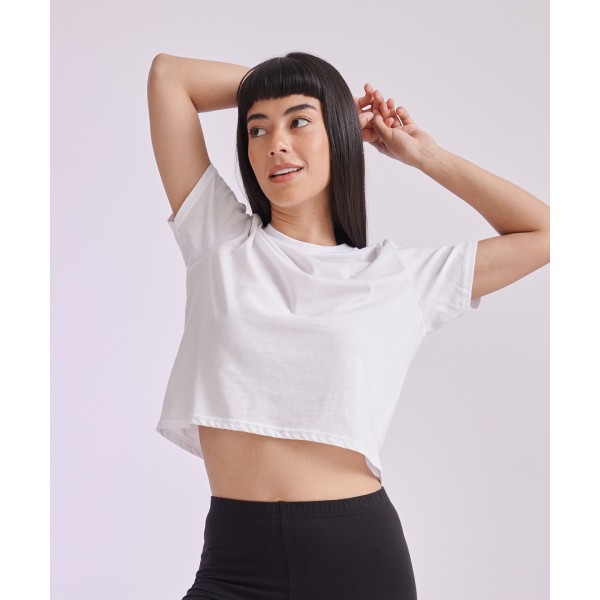 T-shirt corta e squadrata da donna - cod. RWSK237