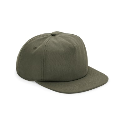 Cappellino destrutturato a 5 pannelli in cotone biologico