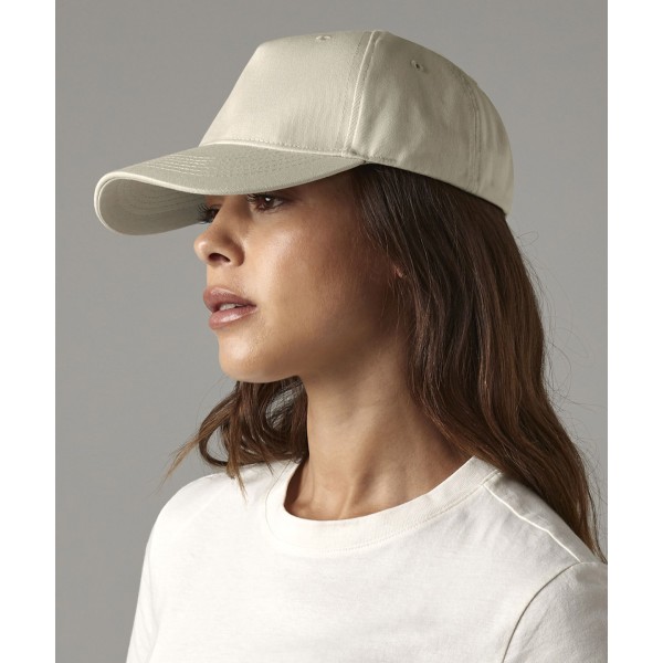 Cappellino a 5 pannelli in cotone biologico - cod. RWBC62N