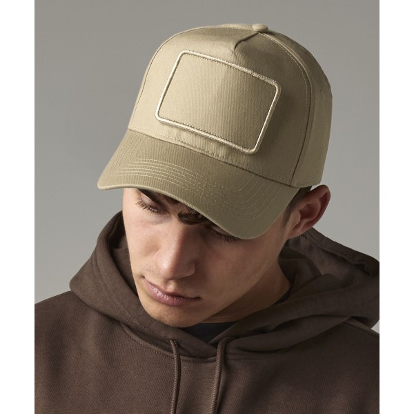 Cappellino a 5 pannelli con toppa rimovibile - cod. RWBC638