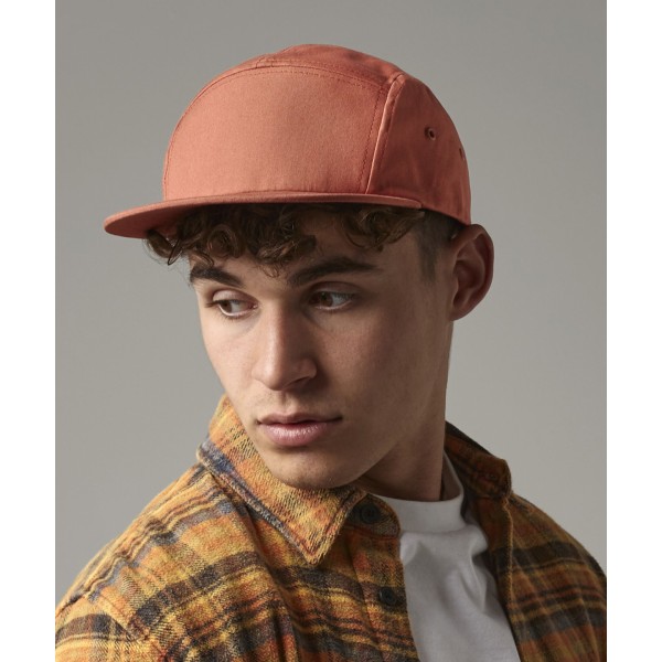 Cappellino da campeggio in tela a 5 pannelli - cod. RWBC654